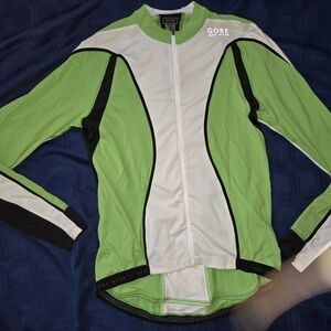 Gore Bike Wear Green and White Cycling Jacket